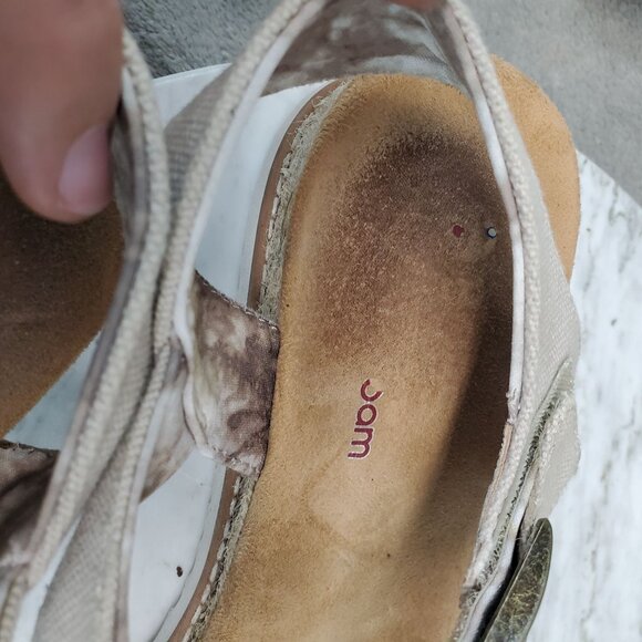 Skechers Shoes Womens Size 9 Tan Canvas Bobs Desert Kiss Adobe Princess Sandals - Picture 9 of 10